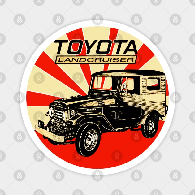 Toyota Land Cruiser Magnet by Midcenturydave